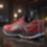 ASICS walking shoe showcasing advanced cushioning technology