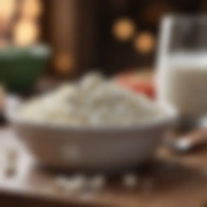 Cottage cheese in a balanced meal