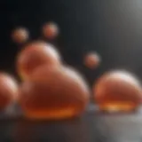 Representation of fat cells undergoing metabolism