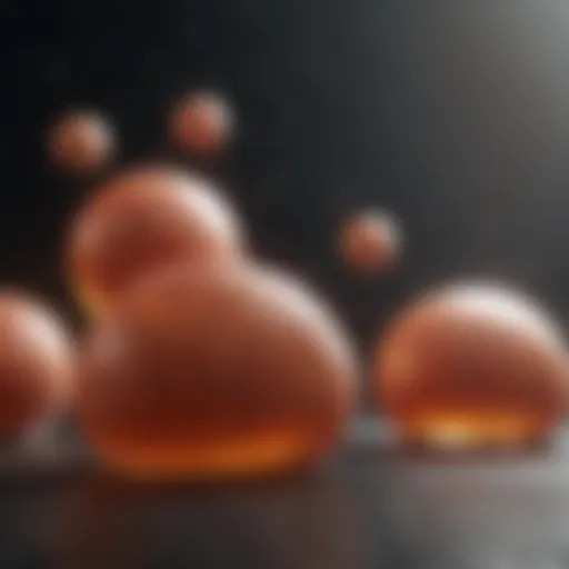 Representation of fat cells undergoing metabolism