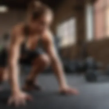 A diverse group engaging in strength training