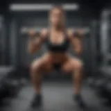 Person performing dumbbell squats with perfect form