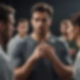 Illustration depicting a narcissist manipulating others for personal gain