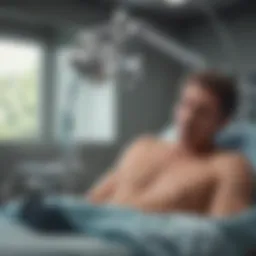 A tranquil surgical setting designed for a vasectomy procedure, emphasizing the importance of a calm environment.