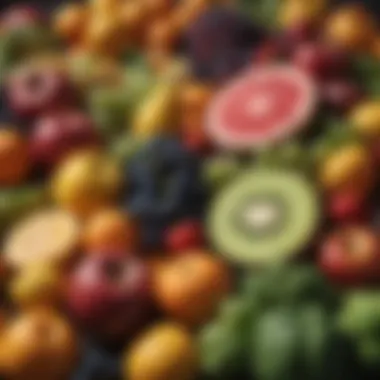 A vibrant assortment of fruits and vegetables