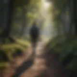 Person walking in nature