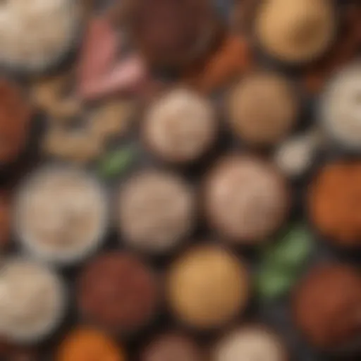 Variety of protein-rich foods including legumes, dairy, and meat