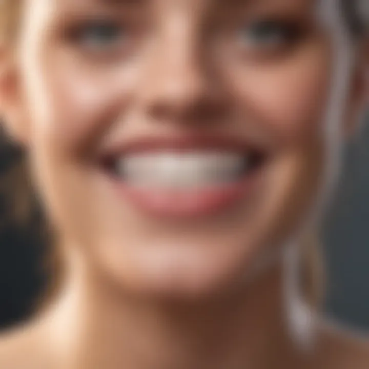 Before and after results of teeth whitening
