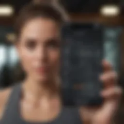 A user interface displaying workout data and achievements