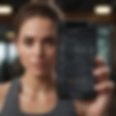Intuitive Workout Tracking Interface A user interface displaying workout data and achievements