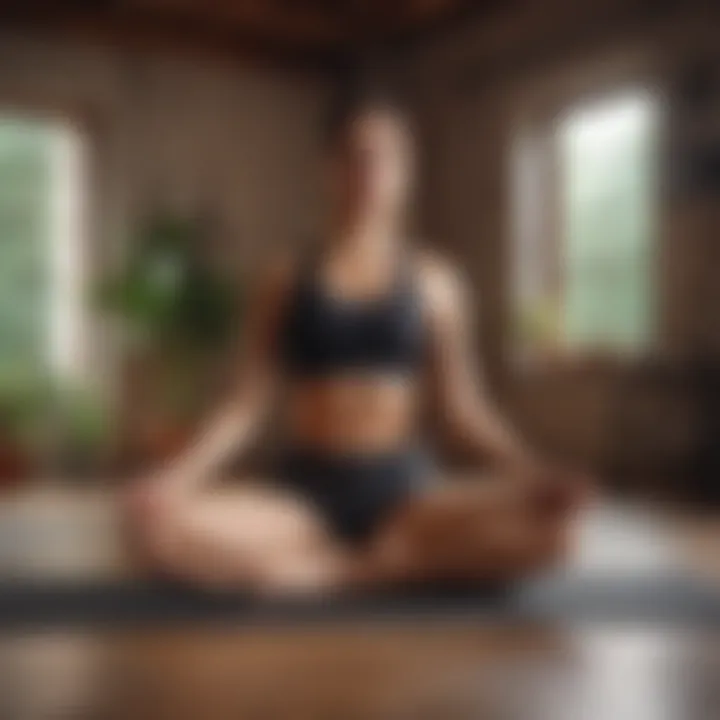 Woman practicing yoga for weight loss